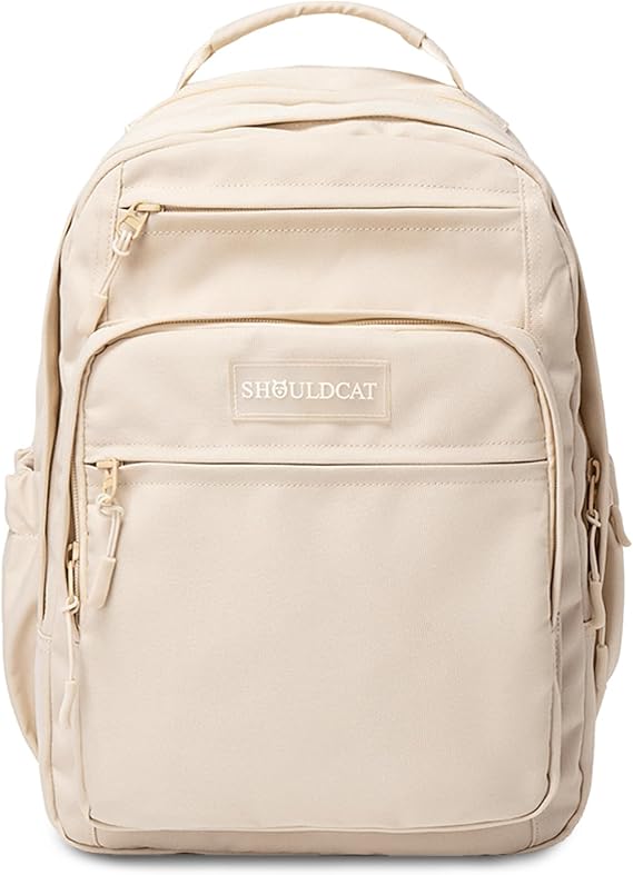 FANDARE Casual Backpack Men Women 15.6 inch Laptop Daypacks Bag Rucksack for Hiking Camping Travel Outdoor Activities Waterproof Polyester Khaki