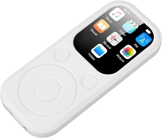 MP3 Player, Bluetooth 5.4 Music Player, Portable Music Player with Built-in Speaker, Enjoy Digital Music and Audio Books Anytime, Includes FM Radio, Recorder, E-Book No Small Memory Card