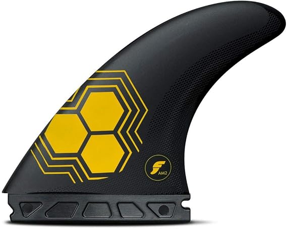 Future Fins FAM2 Alpha Thruster Fin Set Carbon/Teal Blue - Large