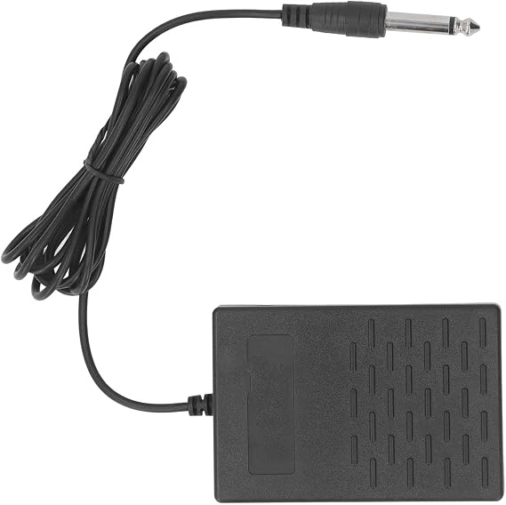 Keyboard Pedal Sustain Switch, Electric Piano Keyboard Momentary Footswitch Stepper Synthesizer Accessories (Black