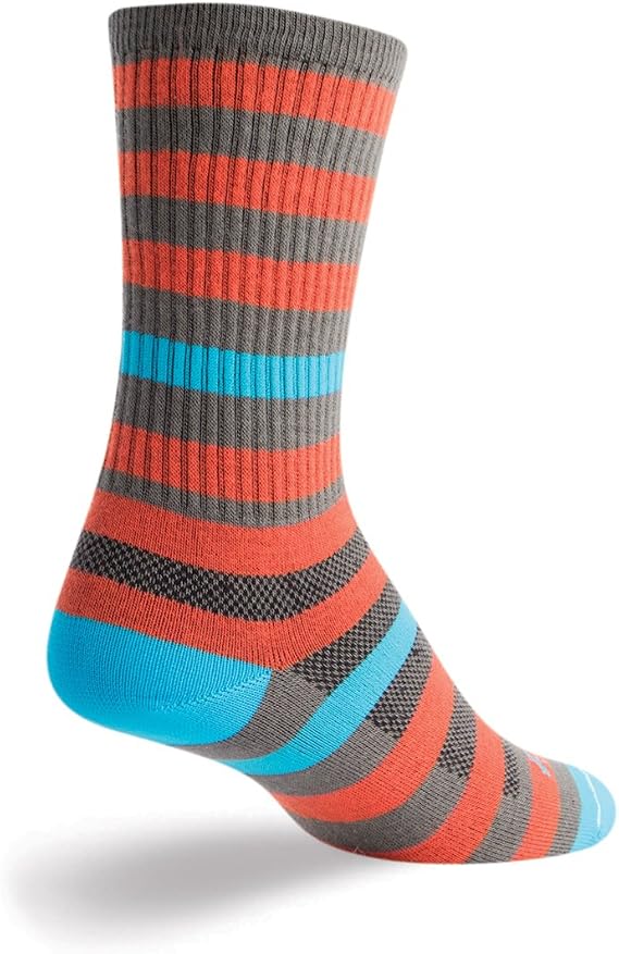 SockGuy, Women's Crew Cuff Socks - Small/Medium, Metro