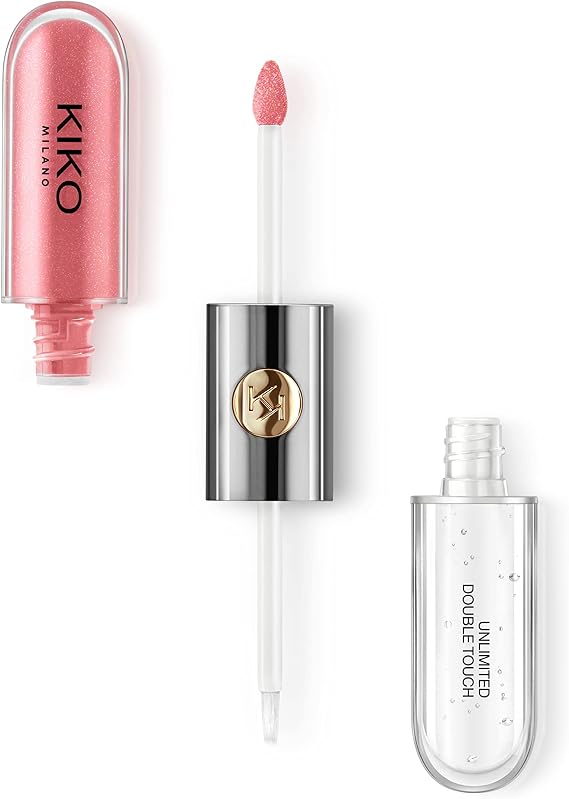 Kiko Milano Ruj - Unlımıted Double Touch - 112 Satin Peach Rose - Uzun Süre Kalıcı Parlak/Mat Likit Lipstick