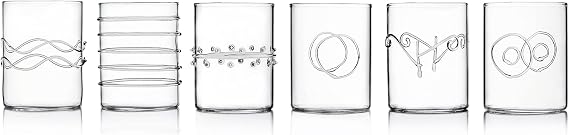 Ichendorf Milano Line Deco Set of 6 Glasses Acqua