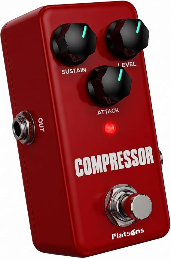 Flatsons FCP-2 Compressor Pedal Sustain/Attack/Level, True Bypass