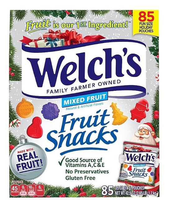Welch's Fruit Snacks Holiday Box, 85 ct.