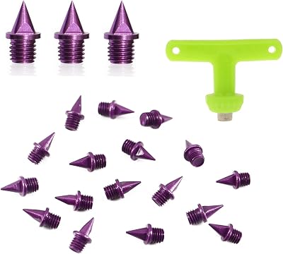 14 Inch Carbon Steel Track Spikes, Lighter Weight Spikes Track Shoes, Each Nail Weighs Only 0.47 Grams, Used for Track and Field Sprinting 20 PCS