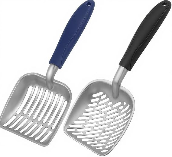 WePet Dual Size Cat Litter Scooper Combo Set for Easy Cleanup