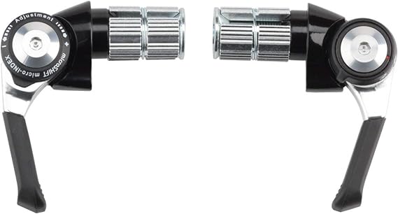 microSHIFT | Bar End Shifter Set | 8-Speed Load | Double/Triple | Shimano