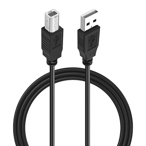2M USB B MIDI Cable for Instruments