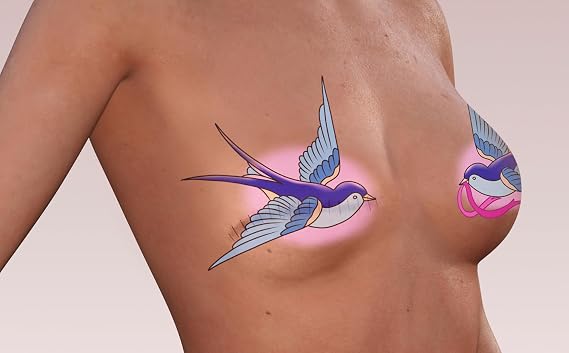 TuckTats: Hope Pink Ribbon Breast Temporary Tattoo (2)