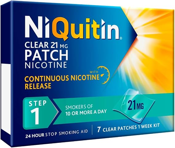 Niquitin Clear Patch Step 1 21mg - 7 Patches