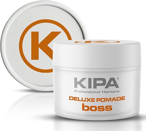 Boss Deluxe Pomade for Men | Firm Flexible Hold With High Shine | Water Soluble Pomade For Quiffs,Pompadours, Slick Side Parting | Premium Barbershop Finish | Easy Wash Out | 100ml