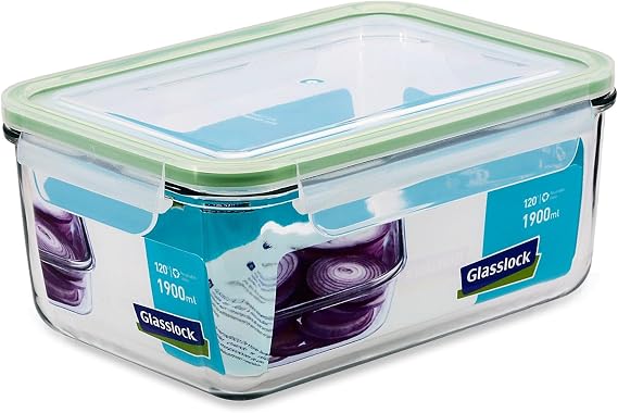 Glasslock Food Storage Container- 8 Cup-rect.
