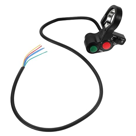 Multi-Function Motorcycle Handlebar Switch Replacement Kit with Turn Signal, Headlight, and Horn Controls for Universal Motorcycle Handlebar Mount