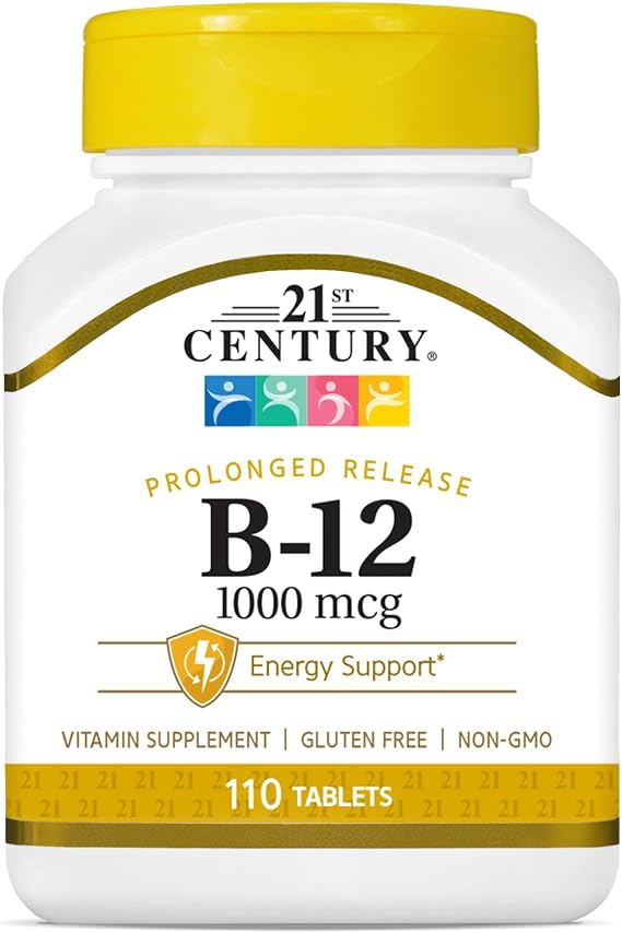 21st Century Vitamin B-12 1000 mcg Prolonged Release Tablets, 110 Count