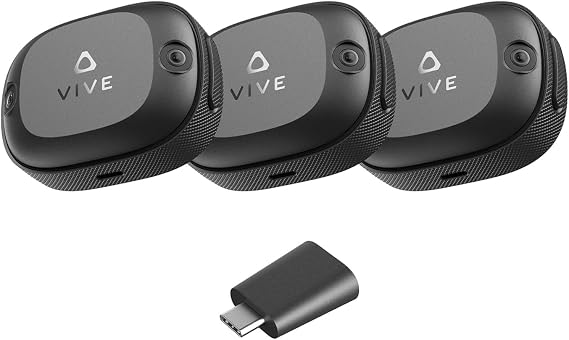 VIVE Ultimate Tracker 3 Pack + Dongle - Full Body Tracking for VR