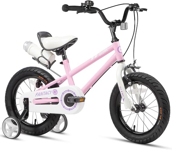Glerc Fantacy 12 14 16 18 20 Inch Children's Bicycle for 2-14 Years Old with Headlight & Kickstand for Birthday Gift Multiple Colours