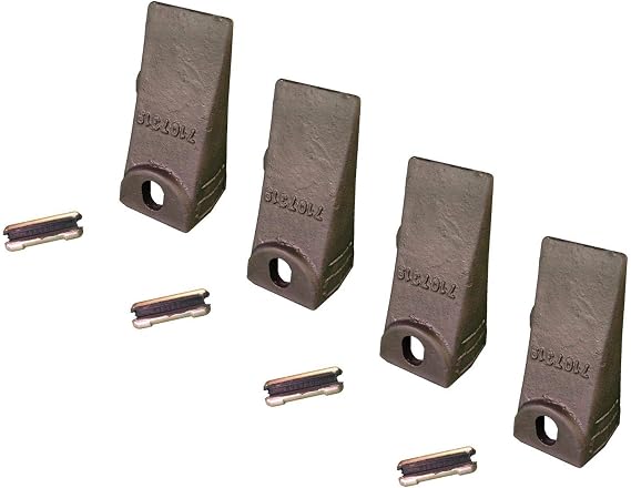 4 - Bobcat Style Mini Excavator, Skid Steer Bucket Dirt Tooth & Pin - 7107319