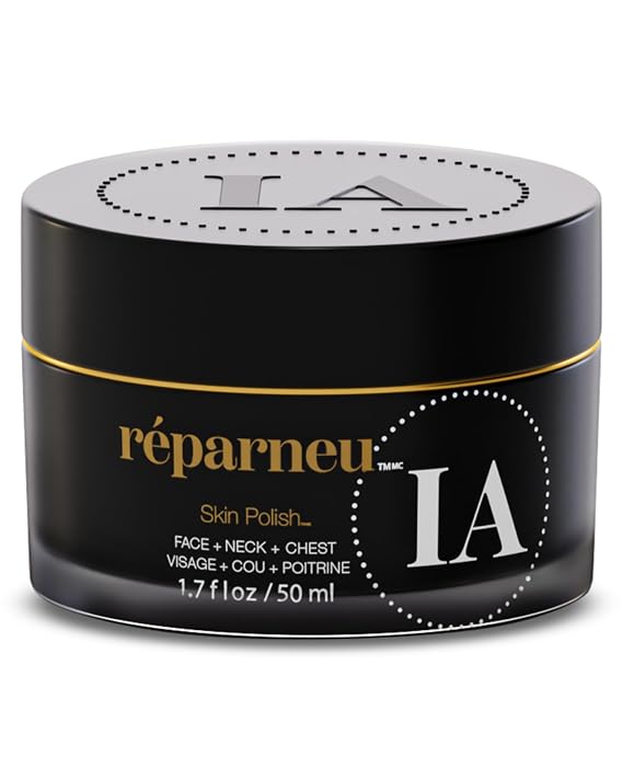 InfiniteAloe reparneu Skin Polish, Face Neck and Chest Microdermabrasion Polish for Rejuvenated Facial Skin - 1.7oz
