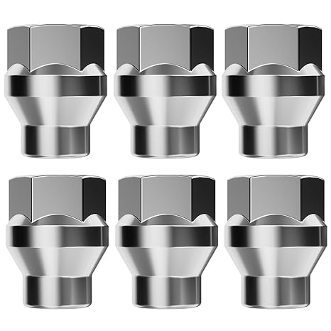 KSP 12mmx1.5 ET Extended Lug Nuts for 6 Lugs, 6PCS M12x1.5 Open Ended Wheel Nut 7mm Shank for Toyota with Conical/Cone Seat Aftermarket Wheels