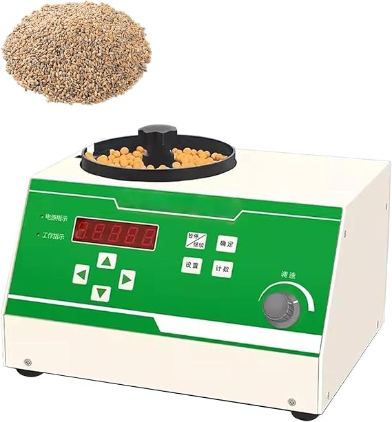 Seed Spacing Machine, Automatic Grain Sheller & Seeds Counter, 7-Speed Adjustable, LED Display for Grains, Melon Seeds, Soybeans, Vegetable Seeds