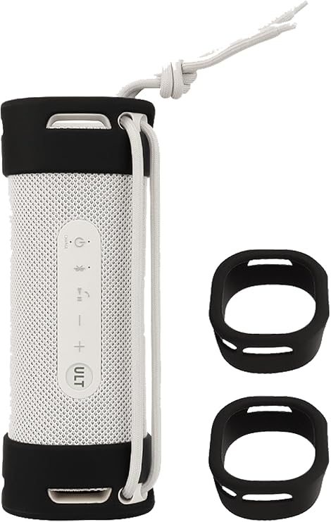 Sony ULT Field 1ワイヤレスウルトラポータブルBluetoothコンパクトスピーカー用シリコンケース、傷防止用フル保護カバー、お肌にやさしい汚れや耐衝撃性、ブラック。