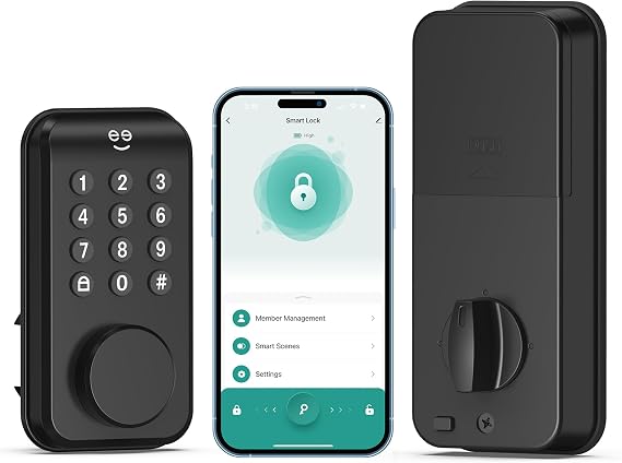 Geeni Keyless Entry Smart Deadbolt Lock with Keypad, Auto Lock, 2 Keys
