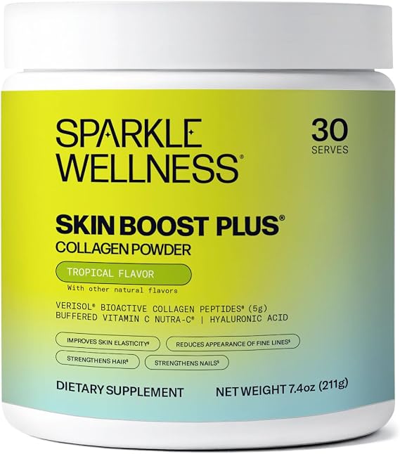 Sparkle Wellness Skin Boost Plus VERISOL Collagen Gelita Sourced (Tropical)