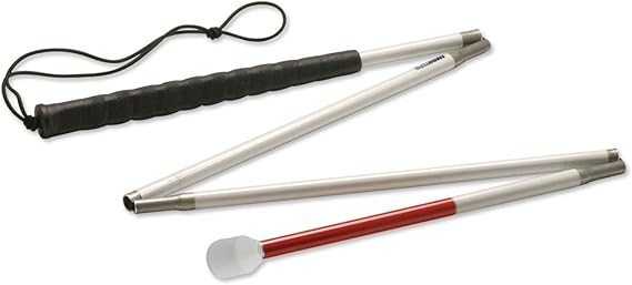 Ambutech Alum. 4-Section Folding Cane-Marsh.-50-in