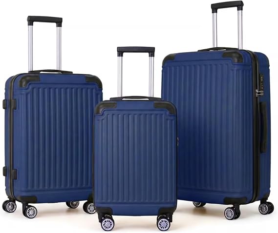 Luggage Sets 3 Piece Hardshell 8 Spinner Wheels & TSA Lock