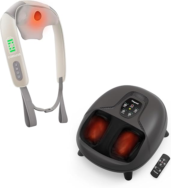 Heycool Foot Massager & Cordless Neck Massager