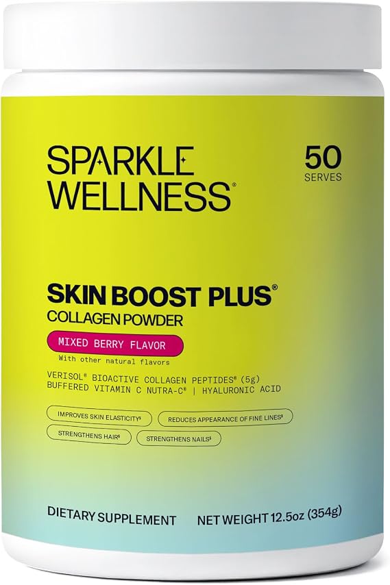 Sparkle Wellness Skin Boost Plus VERISOL Collagen for Skin (Mixed Berry)