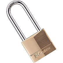 Master Lock Masif pirinç içine yerleştirilmiş farklı asma kilit, 1 – 9/16 inç genişliğinde gövde, 140DLH
