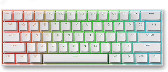 MCHOSE ACE60 Pro White Rapid Trigger Gaming Keyboard 8000Hz, RT0.01mm Compatible