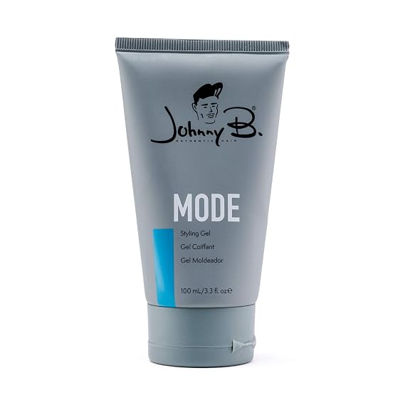 JOHNNY B. Mode Professional Hair Styling Gel, 3.3 Oz | Long Lasting, Alcohol-free, No-flake formula