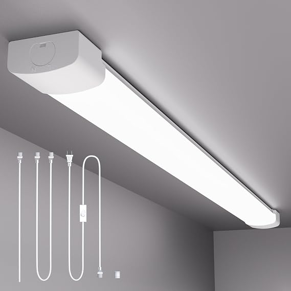 Plug in Ceiling Light 4FT Linkable 36W 5000K LED Shop Garage Light