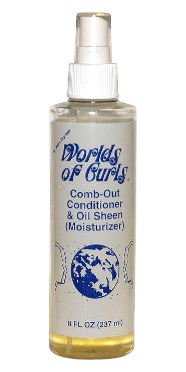 World Of Curls Worlds Of Curls Comb Out Conditioner, Regular, 8 Oz (STW21-1)