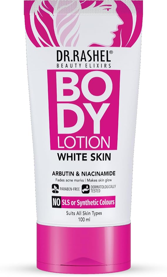 DR.RASHEL WHITE SKIN BODY LOTION | SKIN WHITENING | WITH NIACINAMIDE & ARBUTIN -100ml