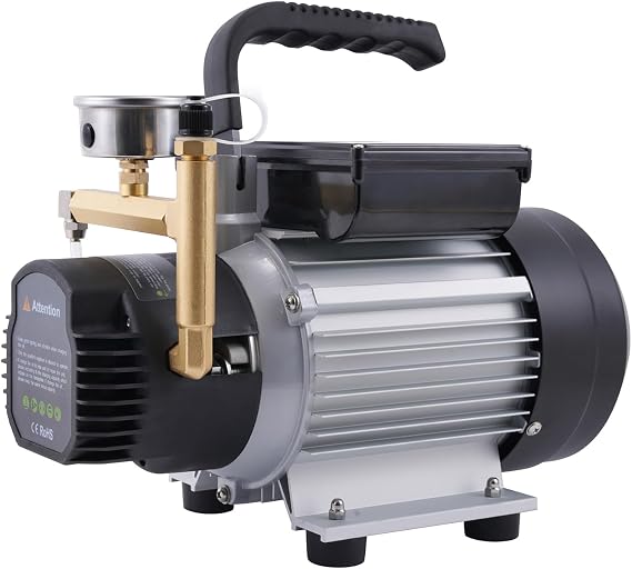 WATNOVA Electric Refrigeration HVAC Oil Pump | Exceed the Efficiency of Hand Pump | Refrigeration Oil Pump 3/4HP, 92Gallon/h, 362PSI | Top-Mount Gauge, for a Variety of Large Refrigeration Systems