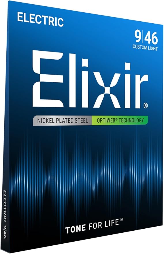 Elixir 19027 Optiweb Custom Light Elektro Gitar Teli (9-46)