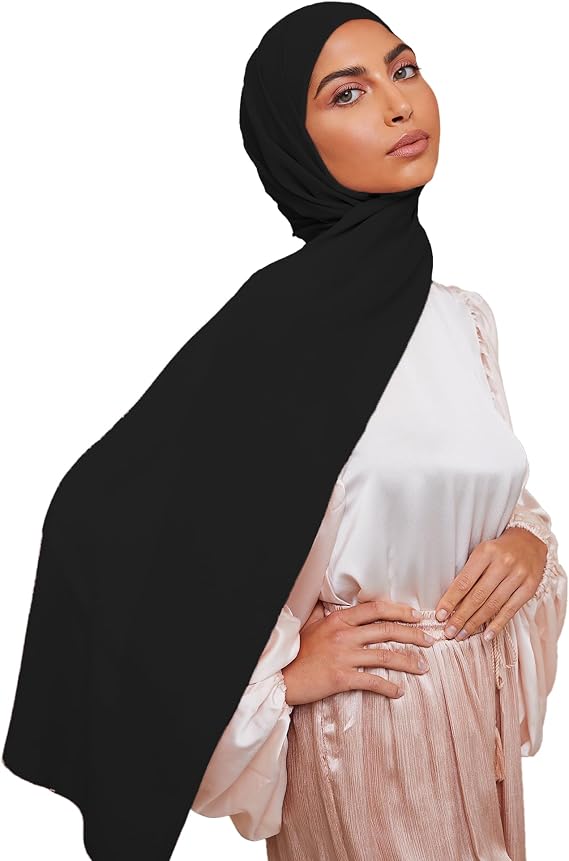 Premium Chiffon Hijab Scarf for Women Lightweight Non Slip Fashion Scarves