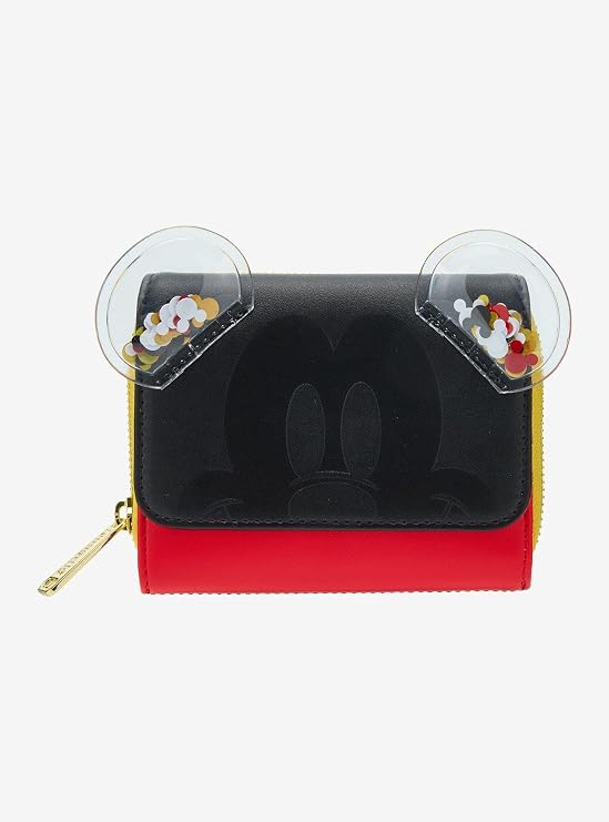 Loungefly Disney Mickey Mouse Confetti Ears Wallet- BoxLunch Exclusive BLACK NONE