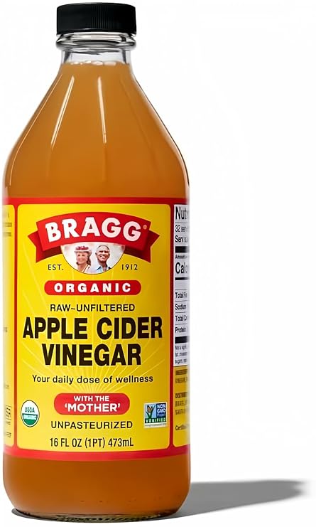 Bragg Organic Raw Apple Cider Vinegar, 16 Ounce (1 pack)