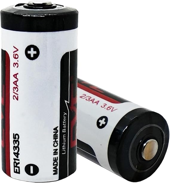 (2 Pack ER14335 2/3AA 3.6V 1650mAh Primary Lithium Battery for Industrial PC, Computer RAM, Medical Equipment
