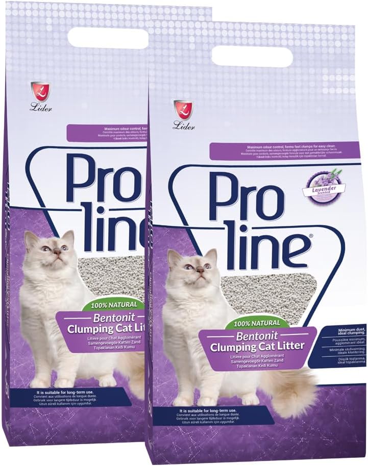 Proline Cat Litter Lavender Scented 10 Lt 2 Pcs
