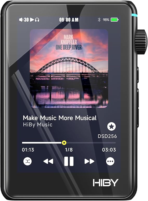 HiBy R3 II 2025 Hi-Res Audio Player - Dual DAC Chips, MQA Decoding, Qobuz/Tidal Player with Bluetooth 5.1, 3.5mm SE/4.4mm BAL Ports | Up to 2TB Expandable Storage