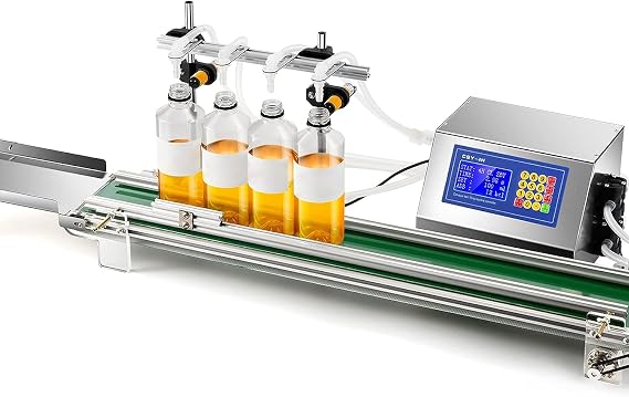 Filling Machine, Liquid Filling Machine, Fully Automatic Liquid Filling Machine, Photoelectric Induction Filling, Conveyor Table, Flow Work Line, Filling Accuracy> 99%, Self-Suction Function,
