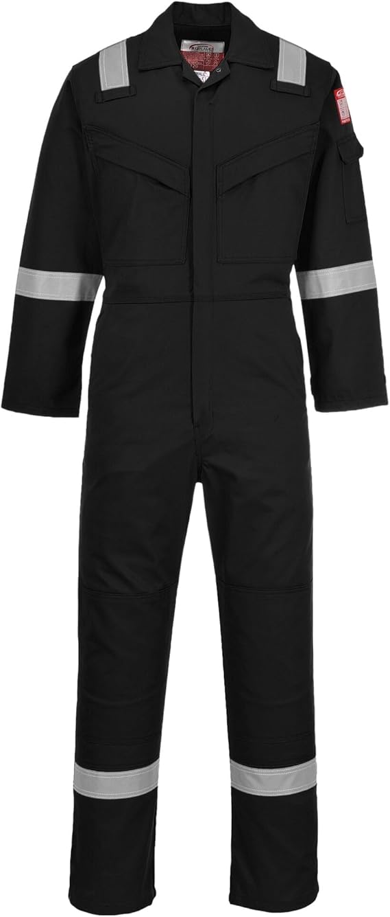 Portwest FR50 Men's Hi Vis FR Coveralls Machine Washable Flame Resistant