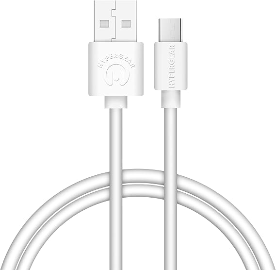 Hypergear Micro USB Şarj ve Senkronizasyon Kablosu, Beyaz