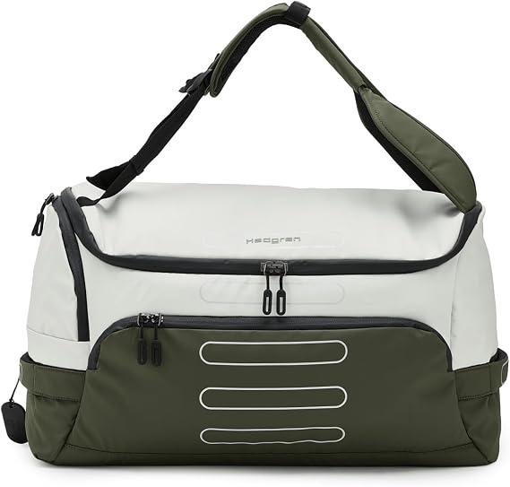Hedgren Unisex Sojourn Duffle/Backpack Vaporous Grey/Olive, One Size